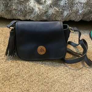 Tommy Hilfiger navy blue satchel purse